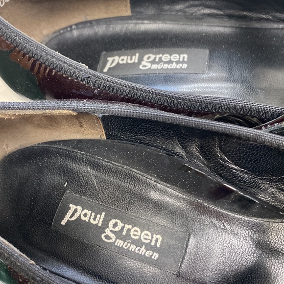 Paul Green Patent Leather Mary Jane Heel Square Toe Bow Sz 9 “Alec" EUC - Picture 7 of 10